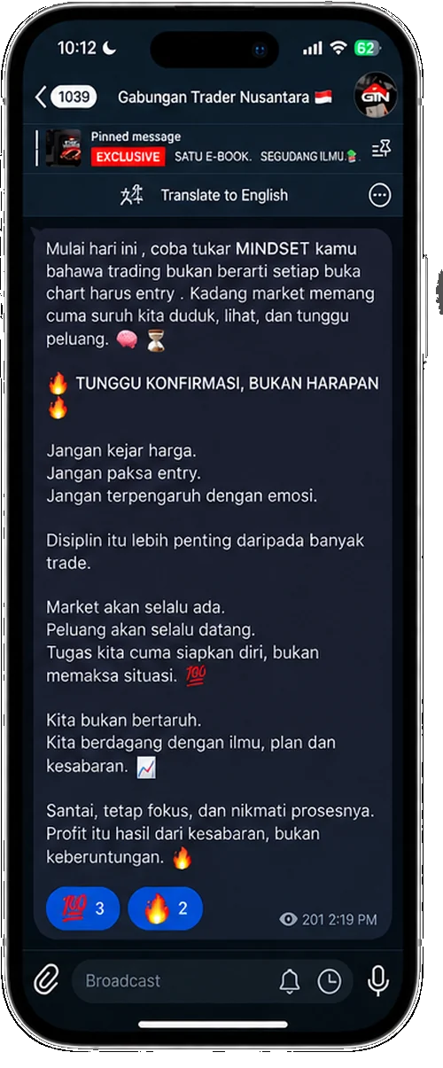 Reminder mindset trading
